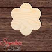 Flower 003 Shape Cutout in Wood, Acrylic or Acrylic Mirror - Signature Cutouts