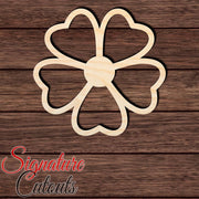 Flower 004 Shape Cutout in Wood, Acrylic or Acrylic Mirror - Signature Cutouts