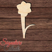 Flower 012 Shape Cutout in Wood, Acrylic or Acrylic Mirror - Signature Cutouts