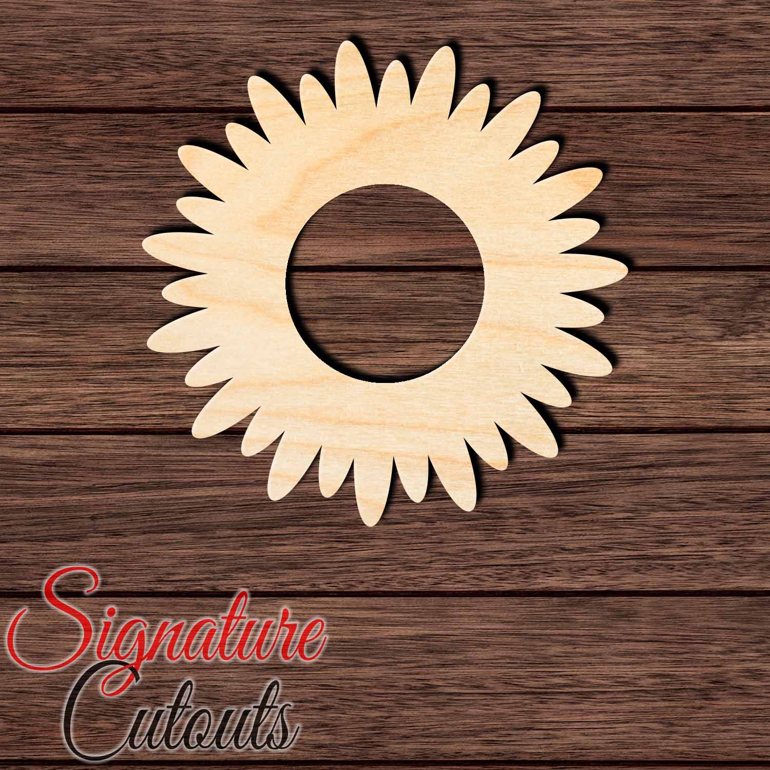 Flower 015 Shape Cutout in Wood, Acrylic or Acrylic Mirror - Signature Cutouts