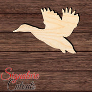Flying Duck 003 Shape Cutout in Wood, Acrylic or Acrylic Mirror - Signature Cutouts
