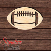 Football 005 Shape Cutout in Wood, Acrylic or Acrylic Mirror Craft Shapes & Bases Signature Cutouts 