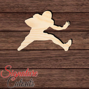 Football Player 003 Shape Cutout in Wood, Acrylic or Acrylic Mirror - Signature Cutouts