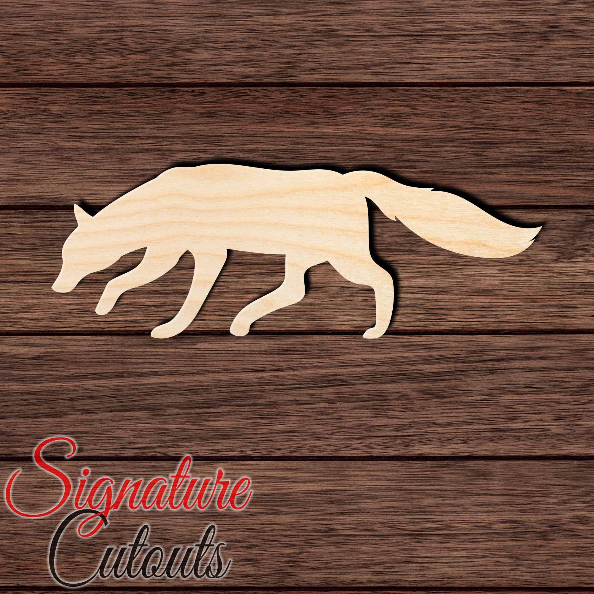 Fox 003 Shape Cutout in Wood, Acrylic or Acrylic Mirror - Signature Cutouts