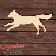 Fox 004 Unfinished en Shape Cutout in Wood, Acrylic or Acrylic Mirror - Signature Cutouts