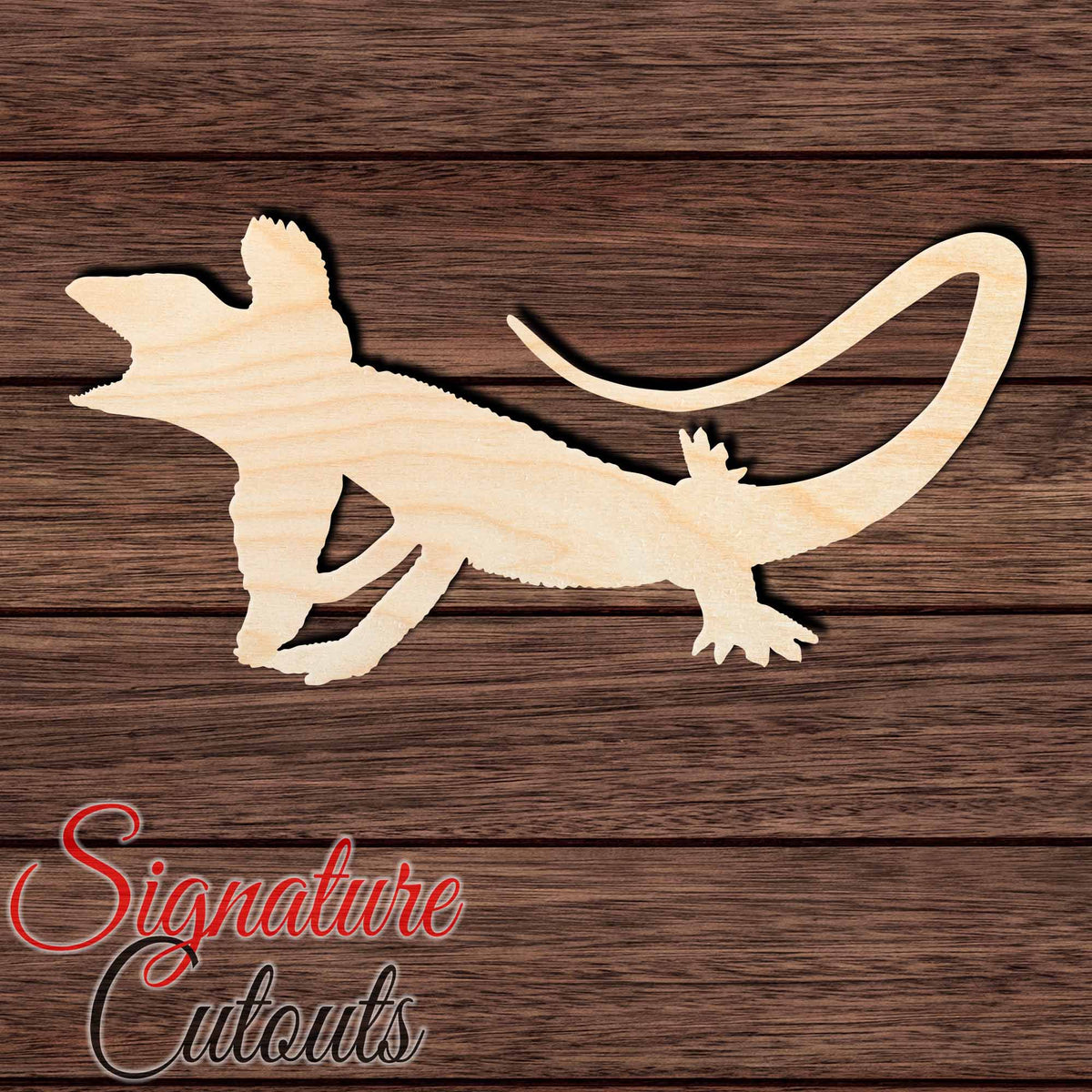 Frilled Neck Lizard 001 Shape Cutout – Signature Custom Works