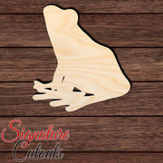 Frog 006 Shape Cutout in Wood, Acrylic or Acrylic Mirror - Signature Cutouts