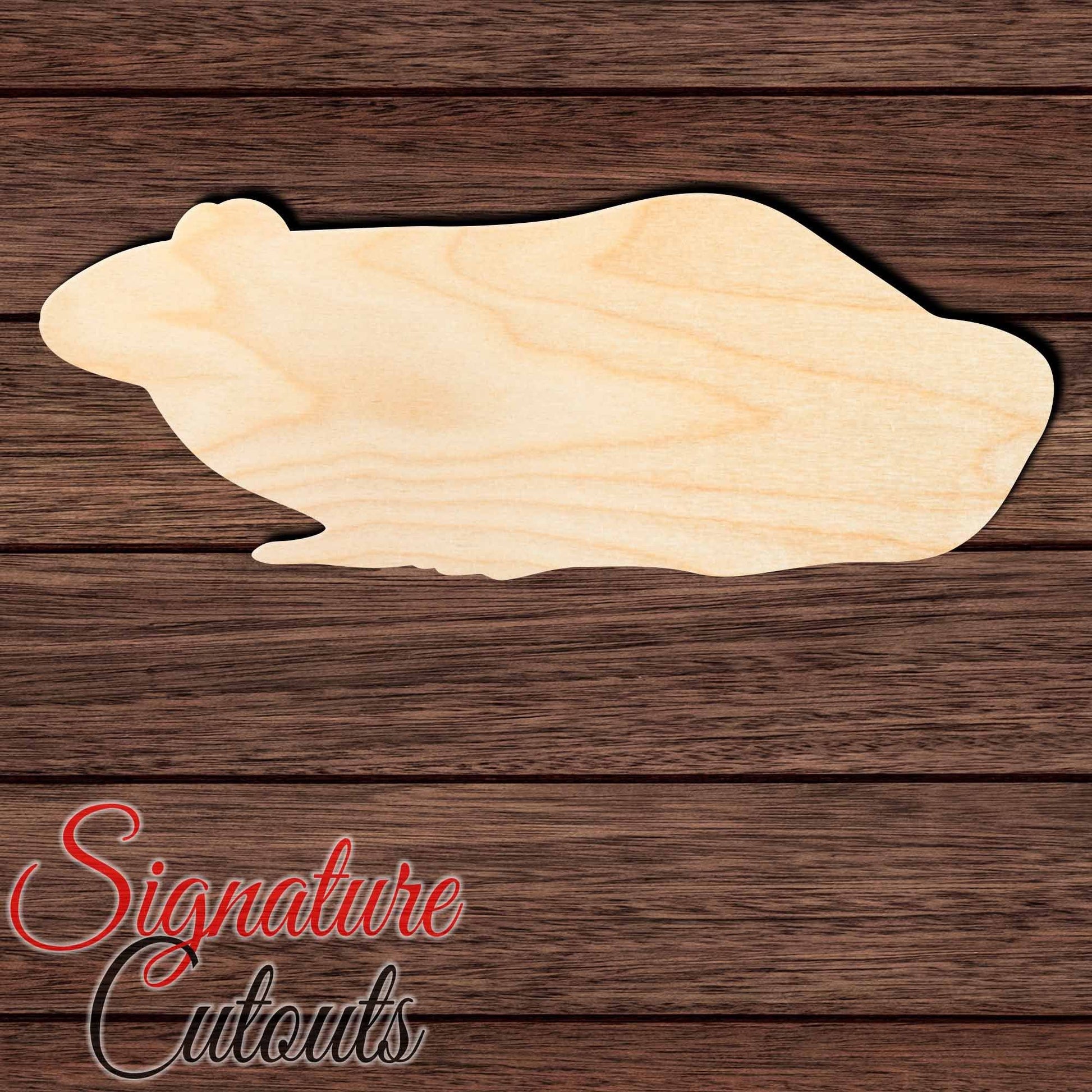 Frog 013 Shape Cutout in Wood, Acrylic or Acrylic Mirror - Signature Cutouts