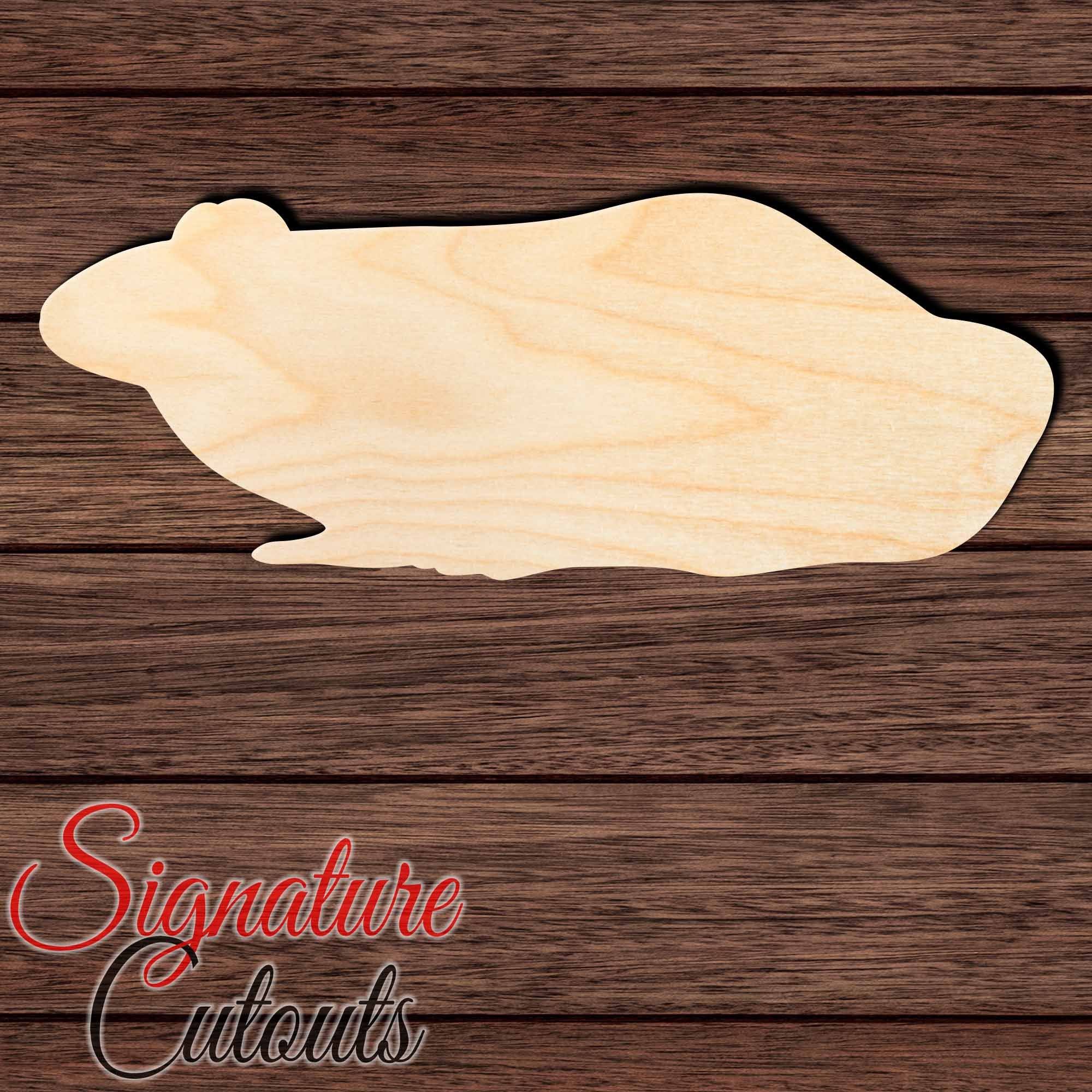 Frog 013 Shape Cutout in Wood, Acrylic or Acrylic Mirror - Signature Cutouts