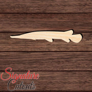 Garfish Shape Cutout in Wood, Acrylic or Acrylic Mirror - Signature Cutouts