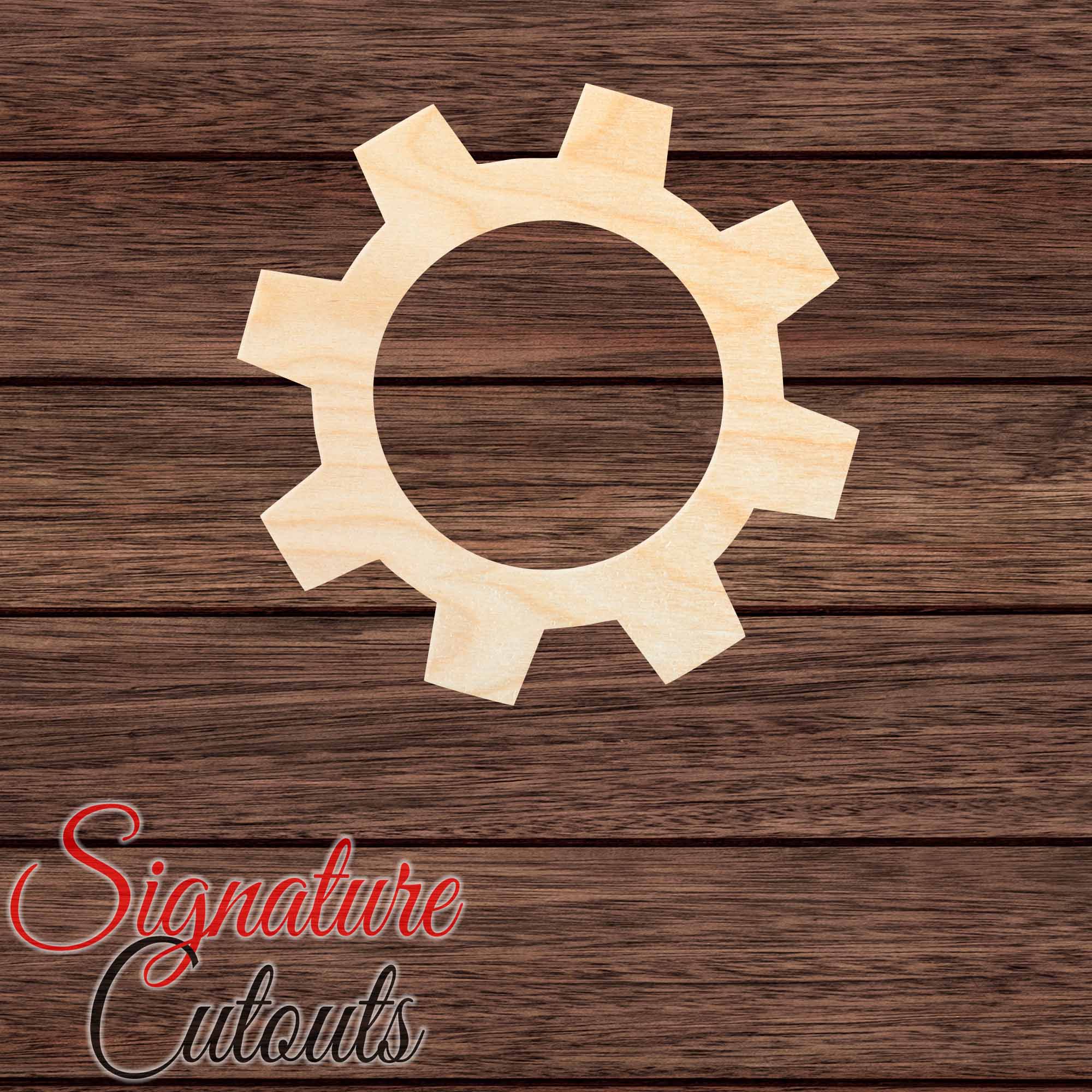 Gear 001 Shape Cutout - Signature Cutouts