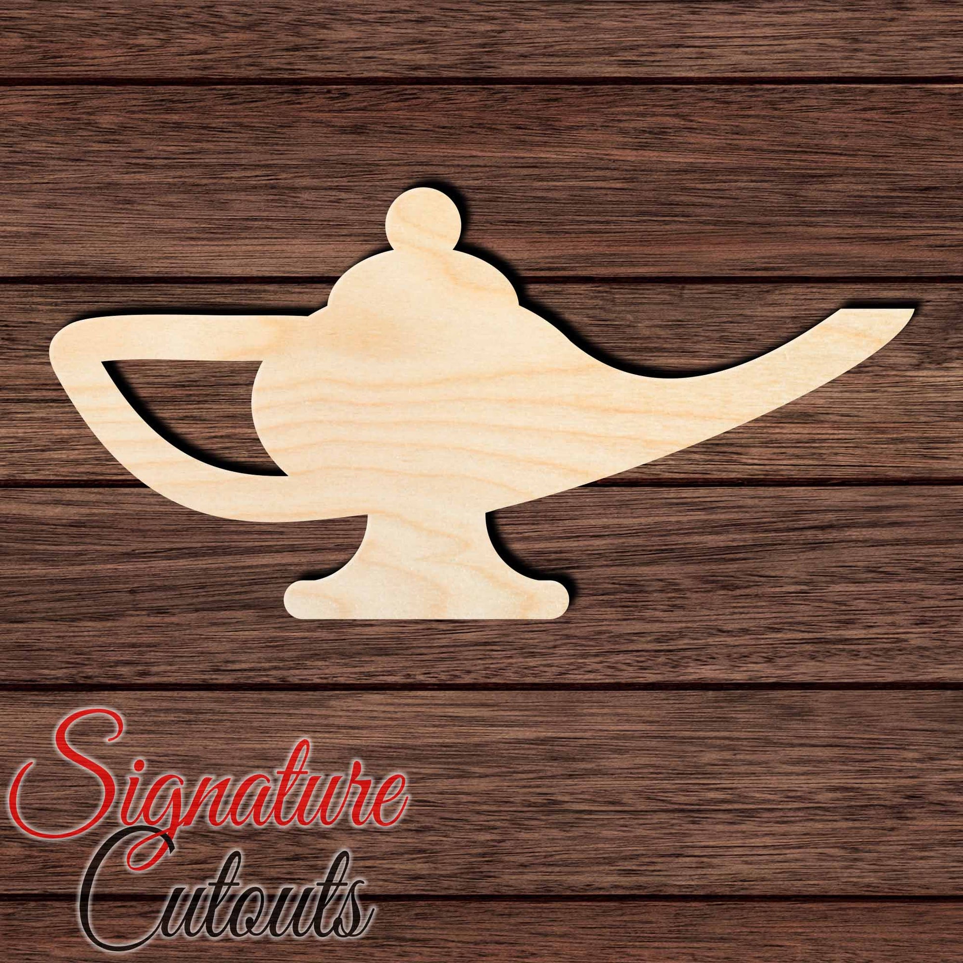 Genie Lamp 001 Shape Cutout - Signature Cutouts