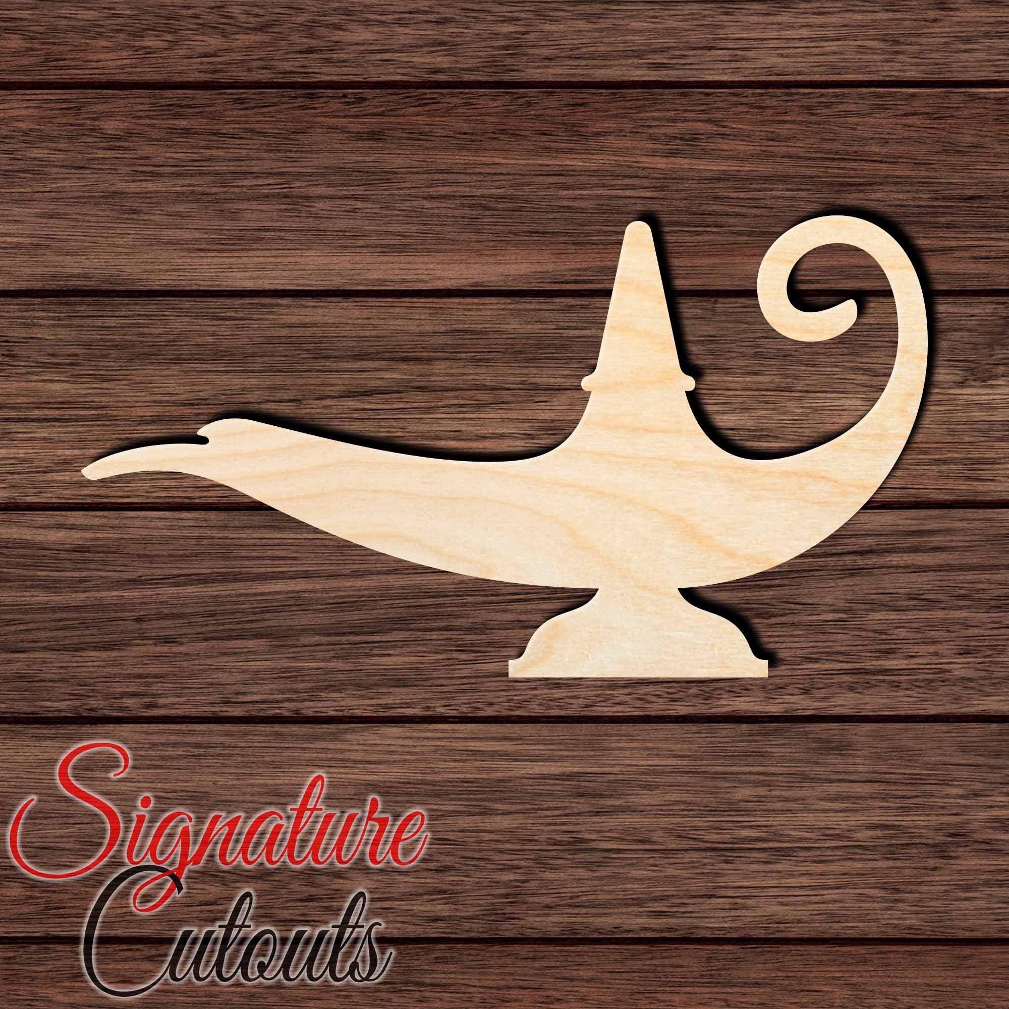 Genie Lamp 002 Shape Cutout - Signature Cutouts