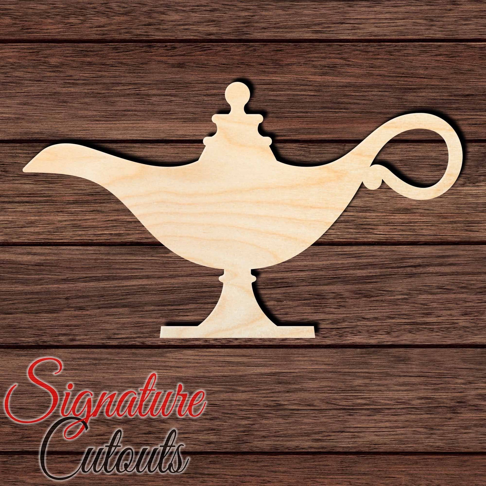 Genie Lamp 003 Shape Cutout - Signature Cutouts