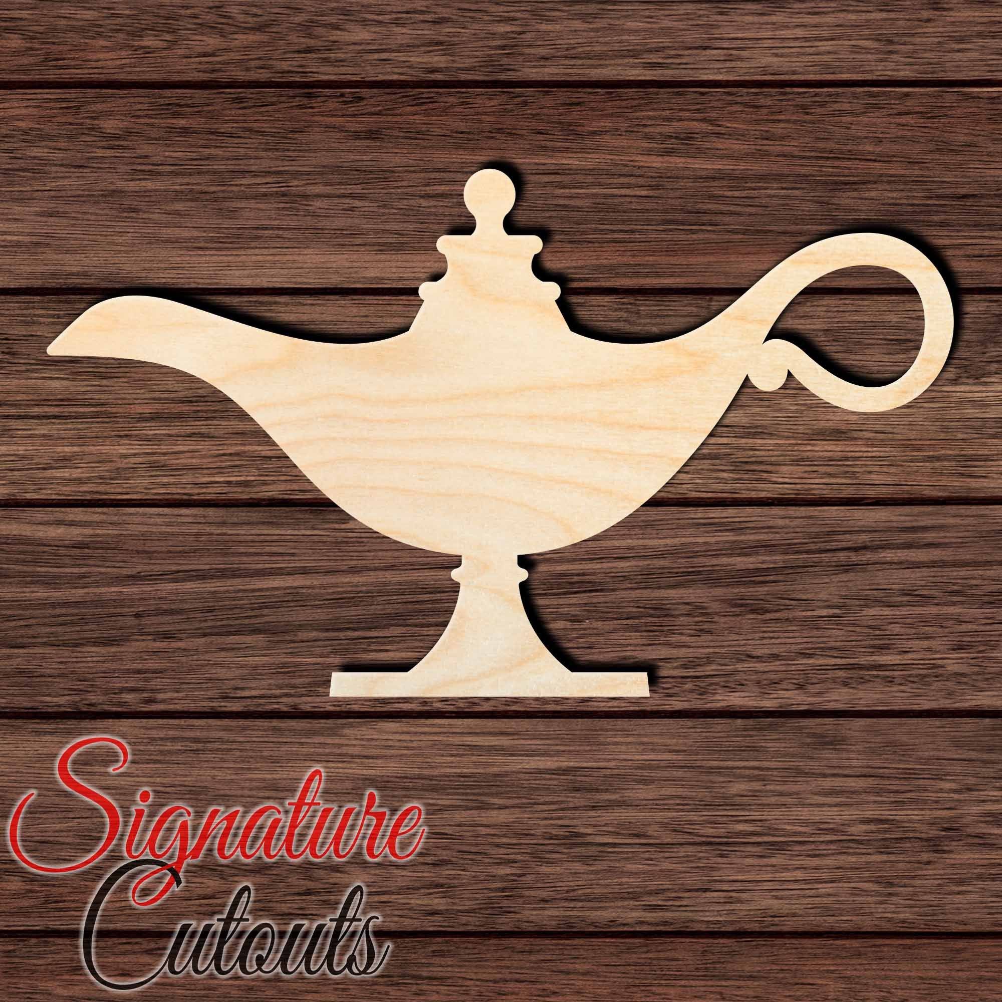Genie Lamp 003 Shape Cutout - Signature Cutouts