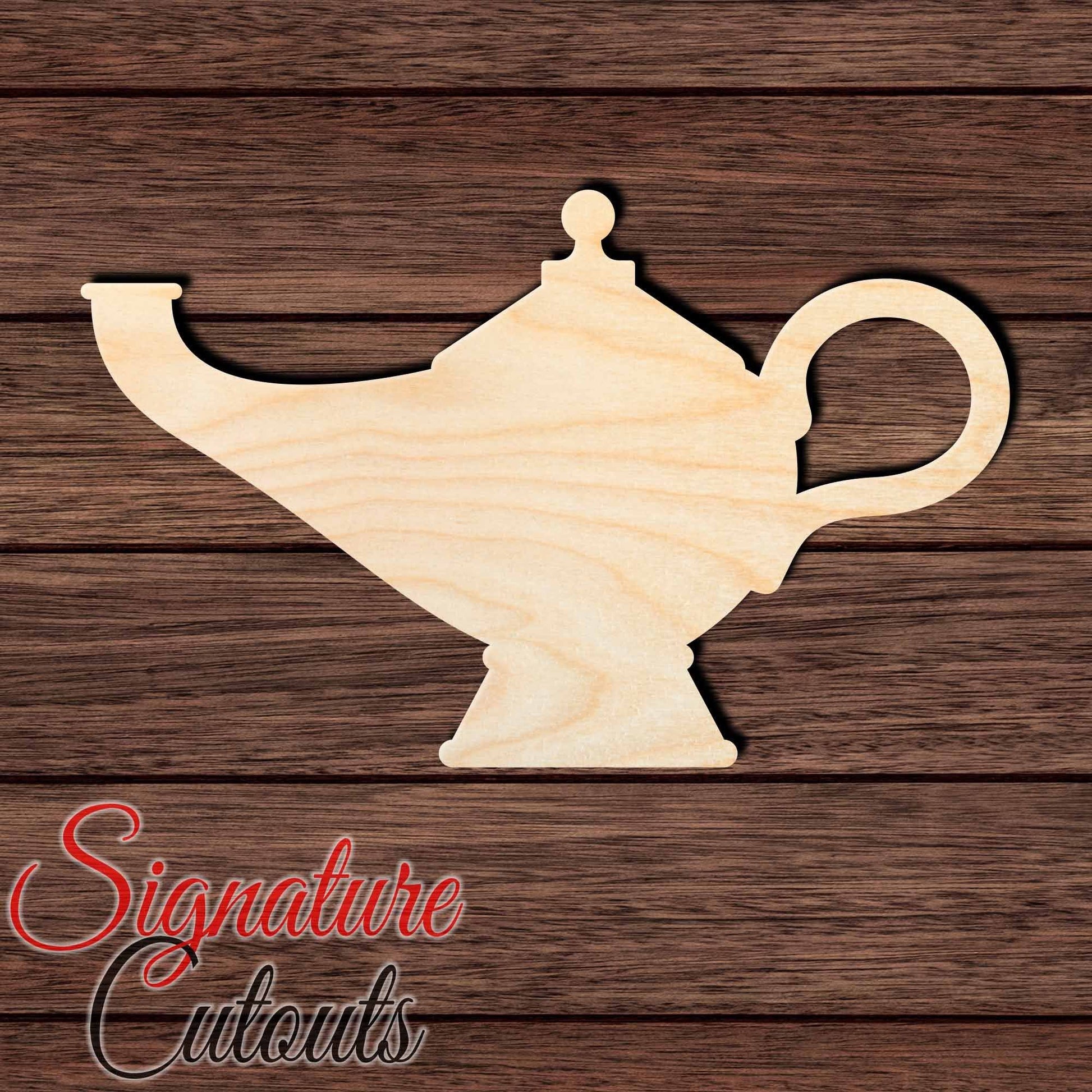 Genie Lamp 004 Shape Cutout - Signature Cutouts