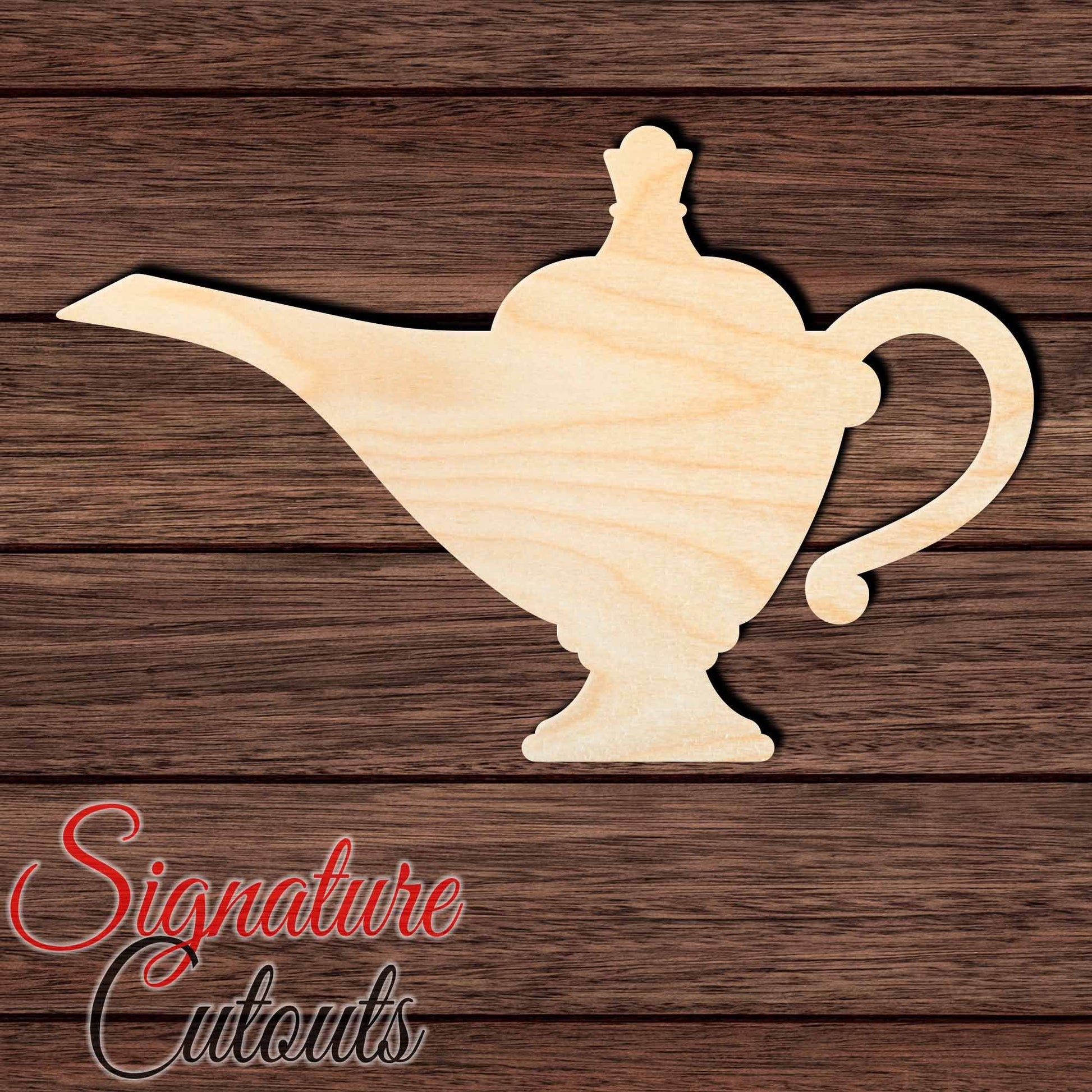 Genie Lamp 005 Shape Cutout - Signature Cutouts