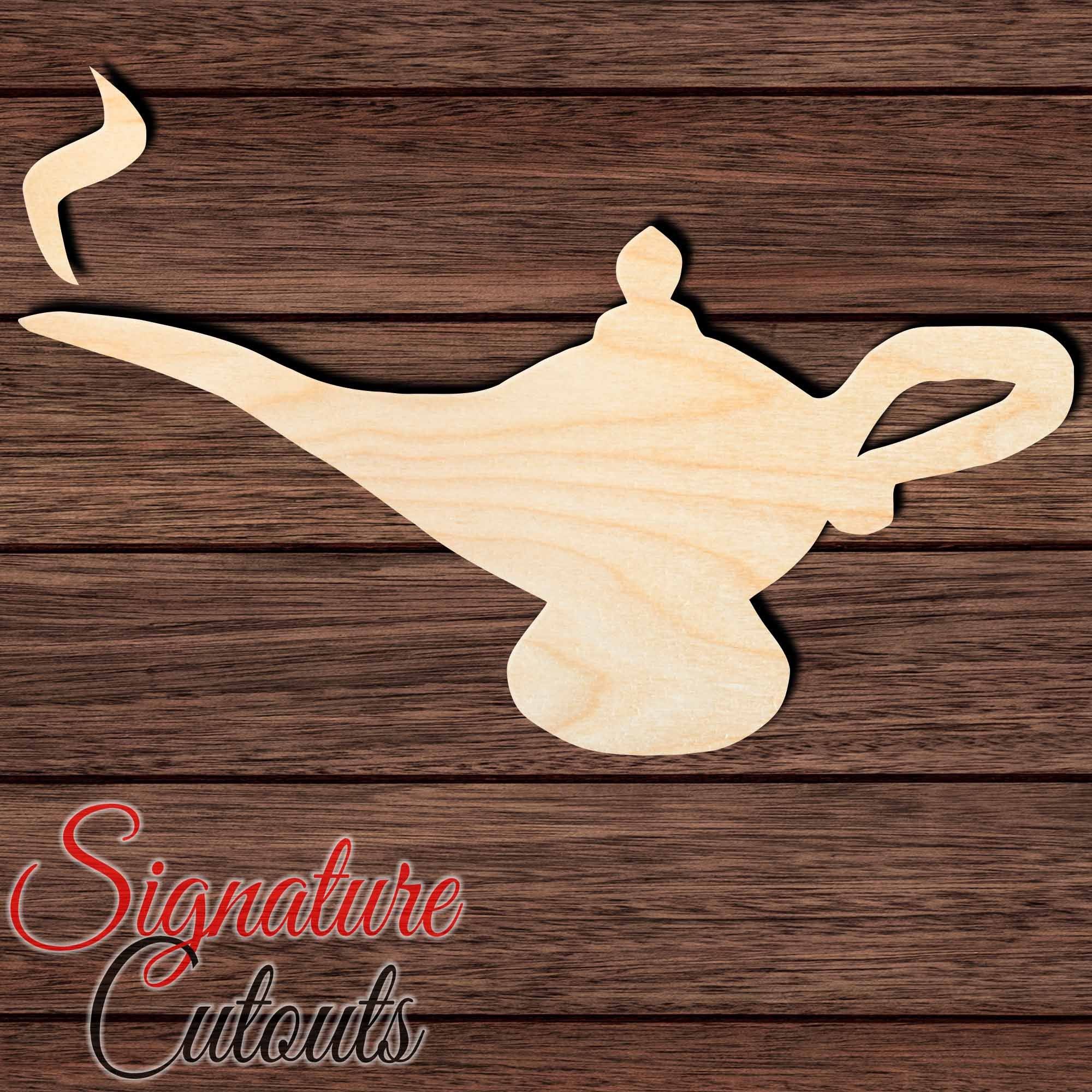 Genie Lamp 006 Shape Cutout - Signature Cutouts