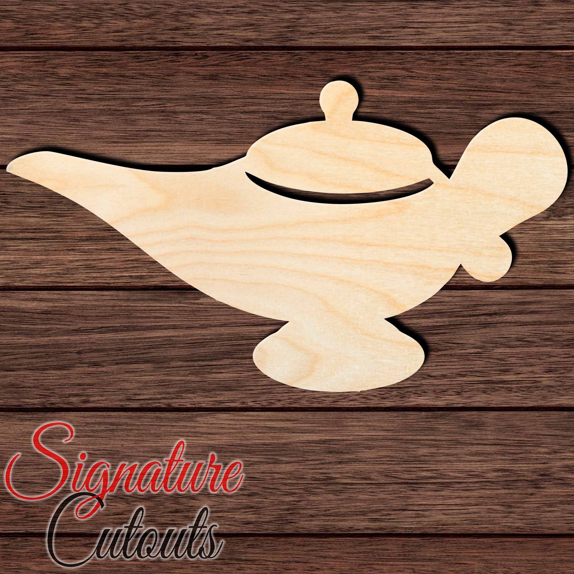 Genie Lamp 007 Shape Cutout - Signature Cutouts