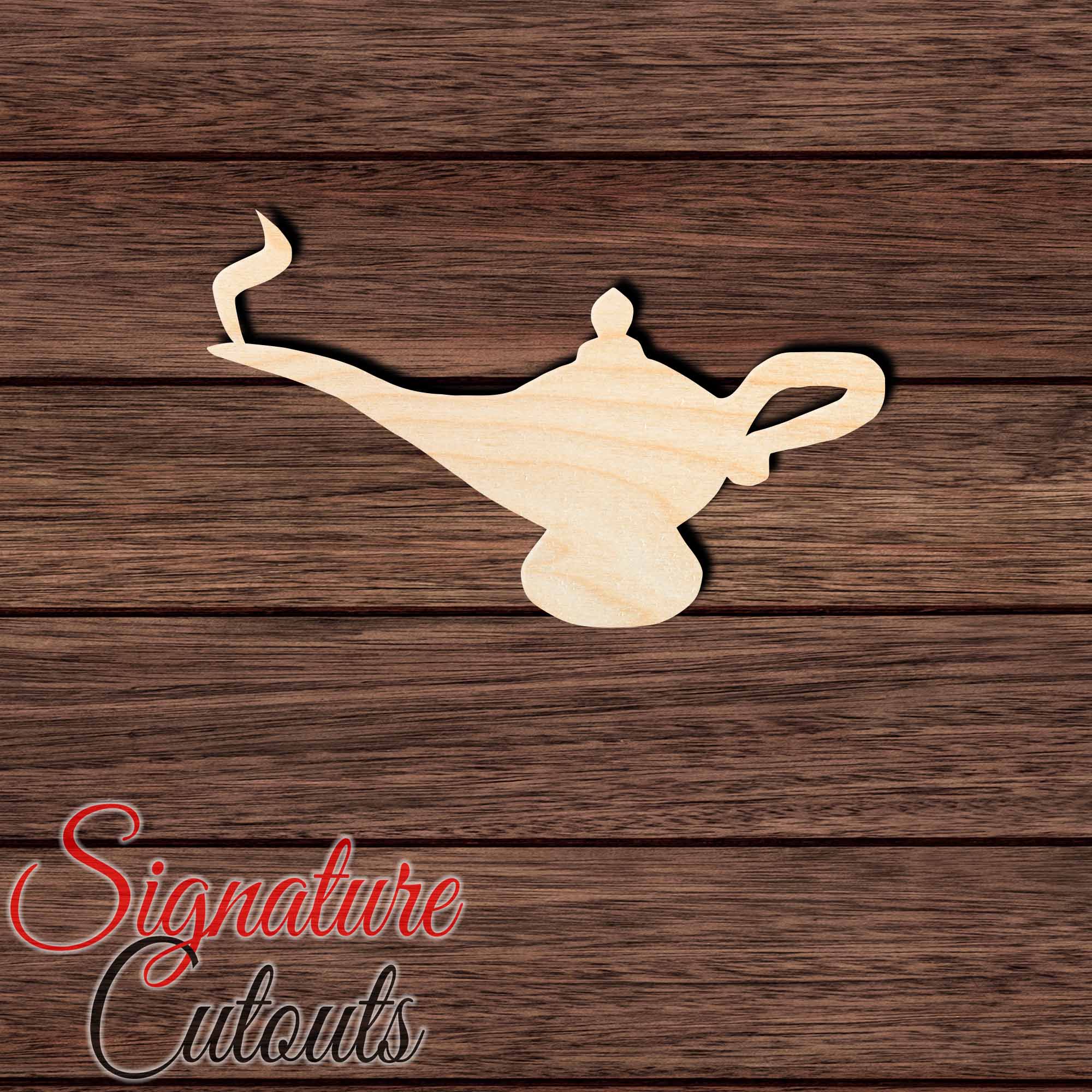 Genie Lamp 008 Shape Cutout - Signature Cutouts
