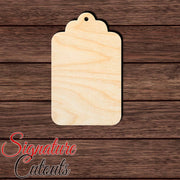 Gift Tag 001 Shape Cutout in Wood, Acrylic or Acrylic Mirror - Signature Cutouts