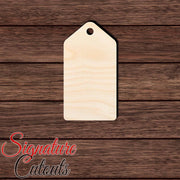 Gift Tag 005 Shape Cutout in Wood, Acrylic or Acrylic Mirror - Signature Cutouts