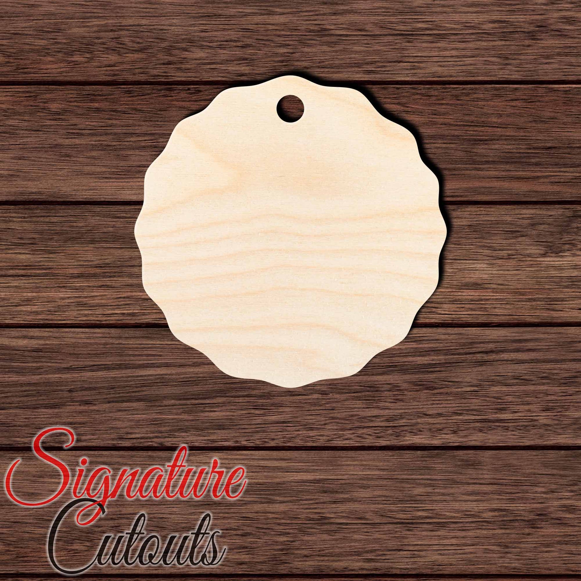 Gift Tag 007 Shape Cutout in Wood, Acrylic or Acrylic Mirror - Signature Cutouts