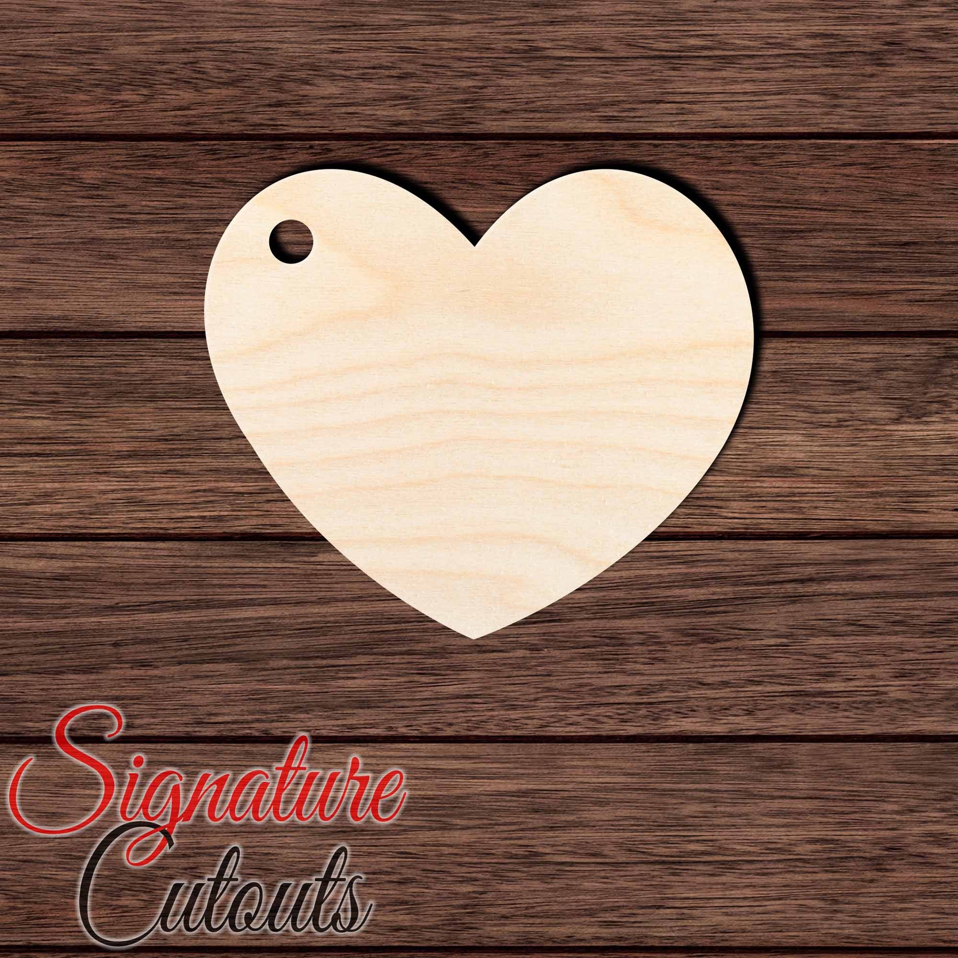 Gift Tag 012 Shape Cutout in Wood, Acrylic or Acrylic Mirror - Signature Cutouts