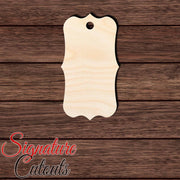 Gift Tag 014 Shape Cutout in Wood, Acrylic or Acrylic Mirror - Signature Cutouts