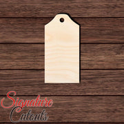Gift Tag 016 Shape Cutout in Wood, Acrylic or Acrylic Mirror - Signature Cutouts