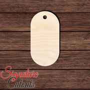 Gift Tag 018 Shape Cutout in Wood, Acrylic or Acrylic Mirror - Signature Cutouts