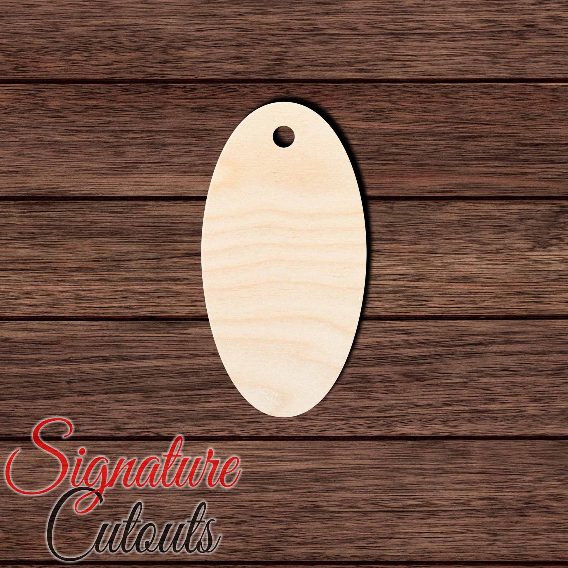 Gift Tag 019 Shape Cutout in Wood, Acrylic or Acrylic Mirror - Signature Cutouts