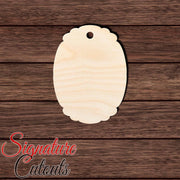 Gift Tag 020 Shape Cutout in Wood, Acrylic or Acrylic Mirror - Signature Cutouts