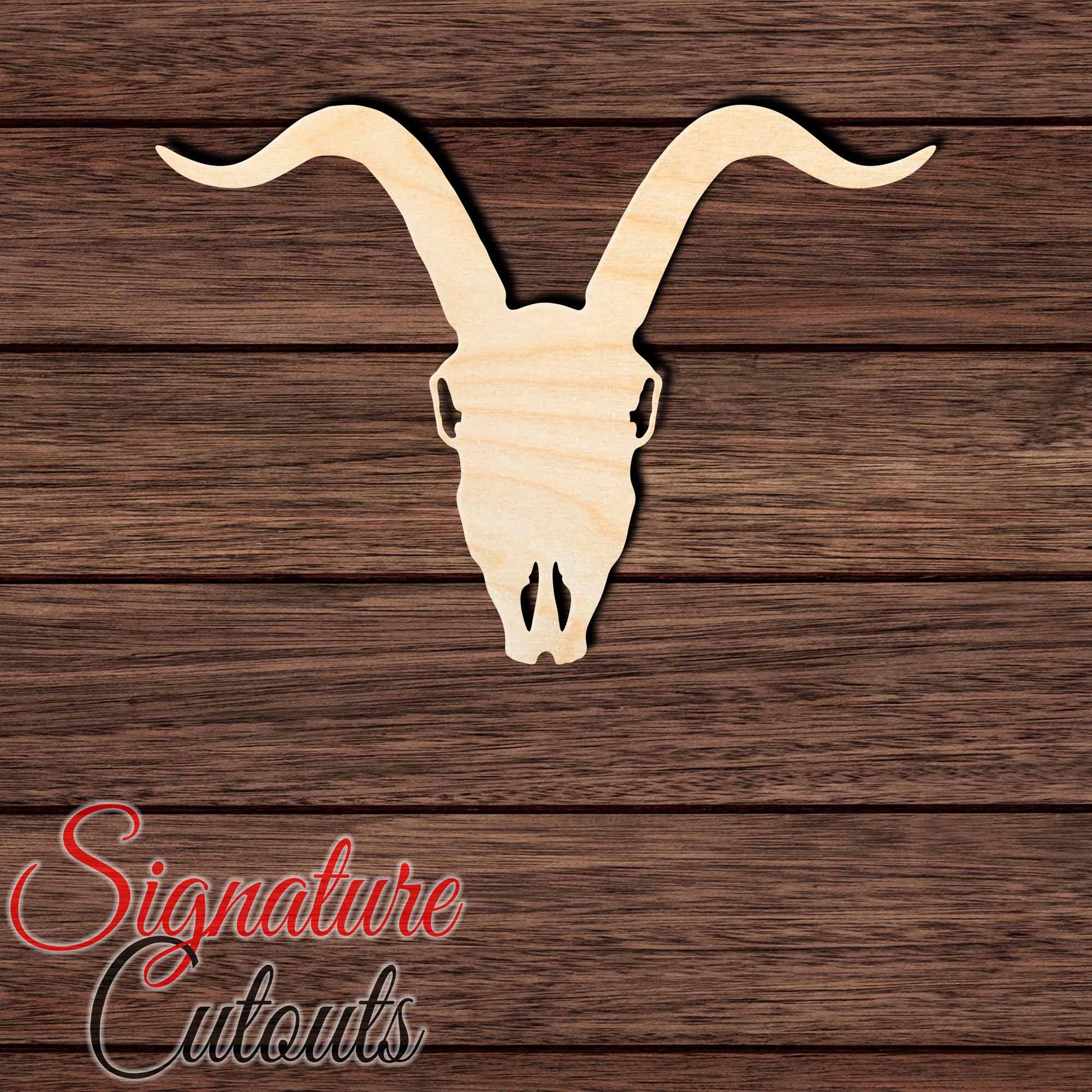 Goat Skull 001 Shape Cutout - Signature Cutouts
