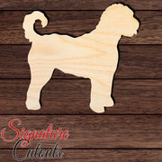 Golden Doodle Shape Cutout in Wood, Acrylic or Acrylic Mirror - Signature Cutouts