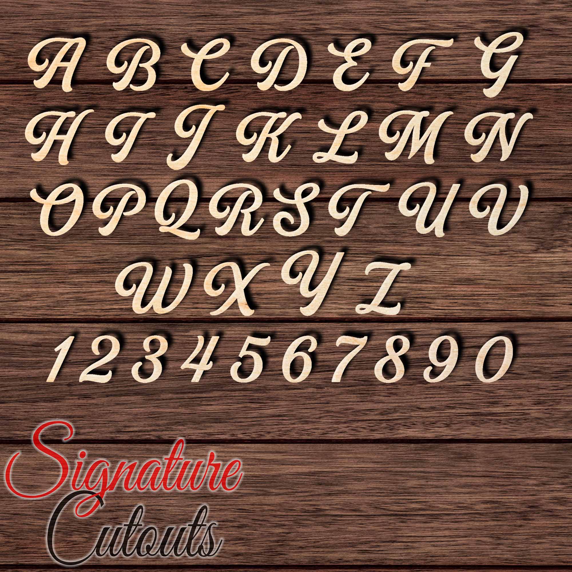 Golden Hills Letter Shape Cutout - Sold by the Letter • Measured by Height - Signature Cutouts