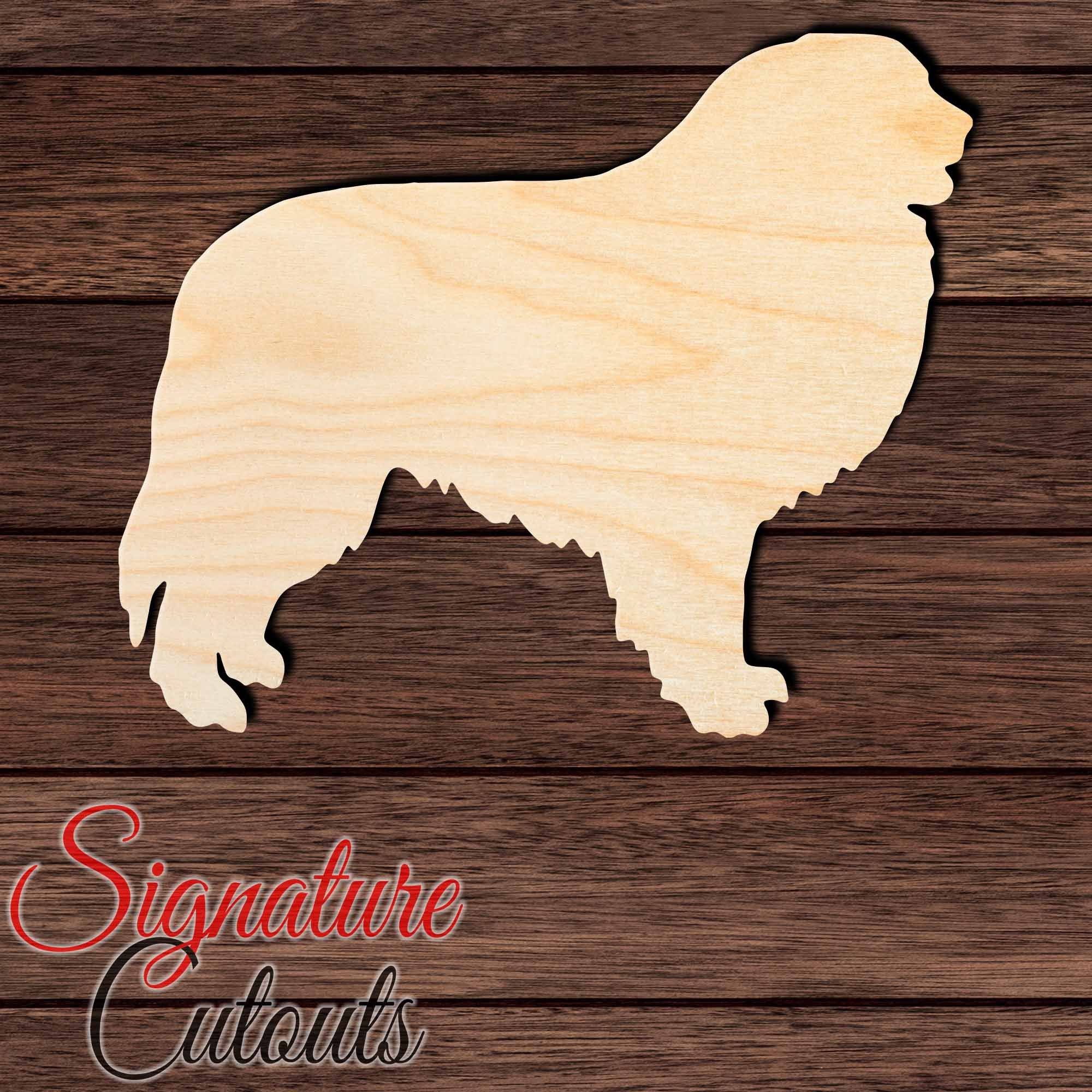 Great Pyrenees Shape Cutout in Wood, Acrylic or Acrylic Mirror - Signature Cutouts