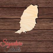 Grenada Shape Cutout in Wood, Acrylic or Acrylic Mirror - Signature Cutouts