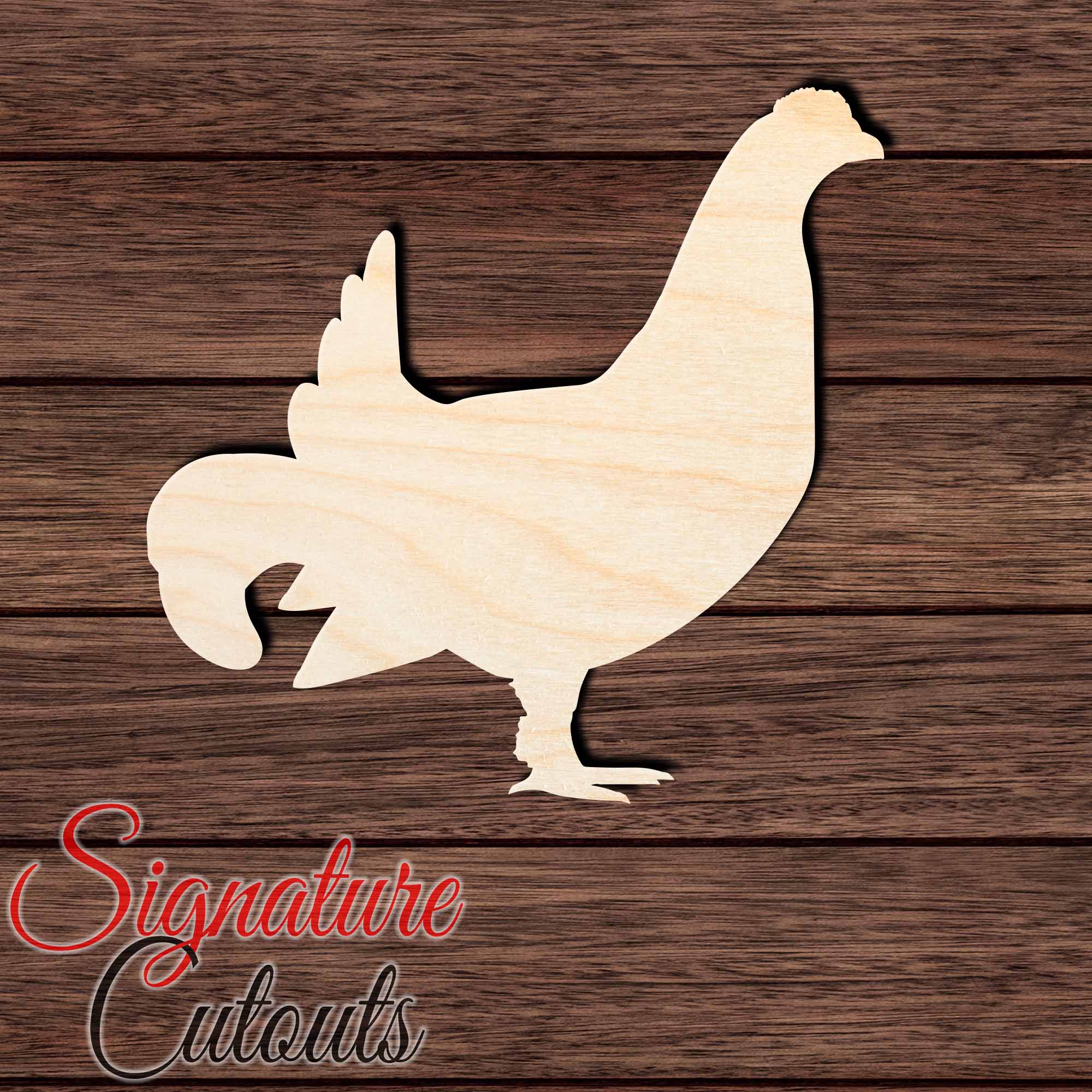 Grouse 001 Shape Cutout in Wood, Acrylic or Acrylic Mirror Craft Shapes & Bases Signature Cutouts 
