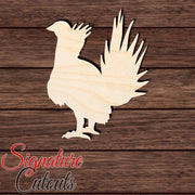 Grouse 003 Shape Cutout in Wood, Acrylic or Acrylic Mirror Craft Shapes & Bases Signature Cutouts 