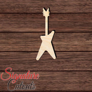 Guitar 004 Shape Cutout in Wood, Acrylic or Acrylic Mirror - Signature Cutouts