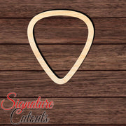 Guitar Pick 002 Shape Cutout in Wood, Acrylic or Acrylic Mirror - Signature Cutouts