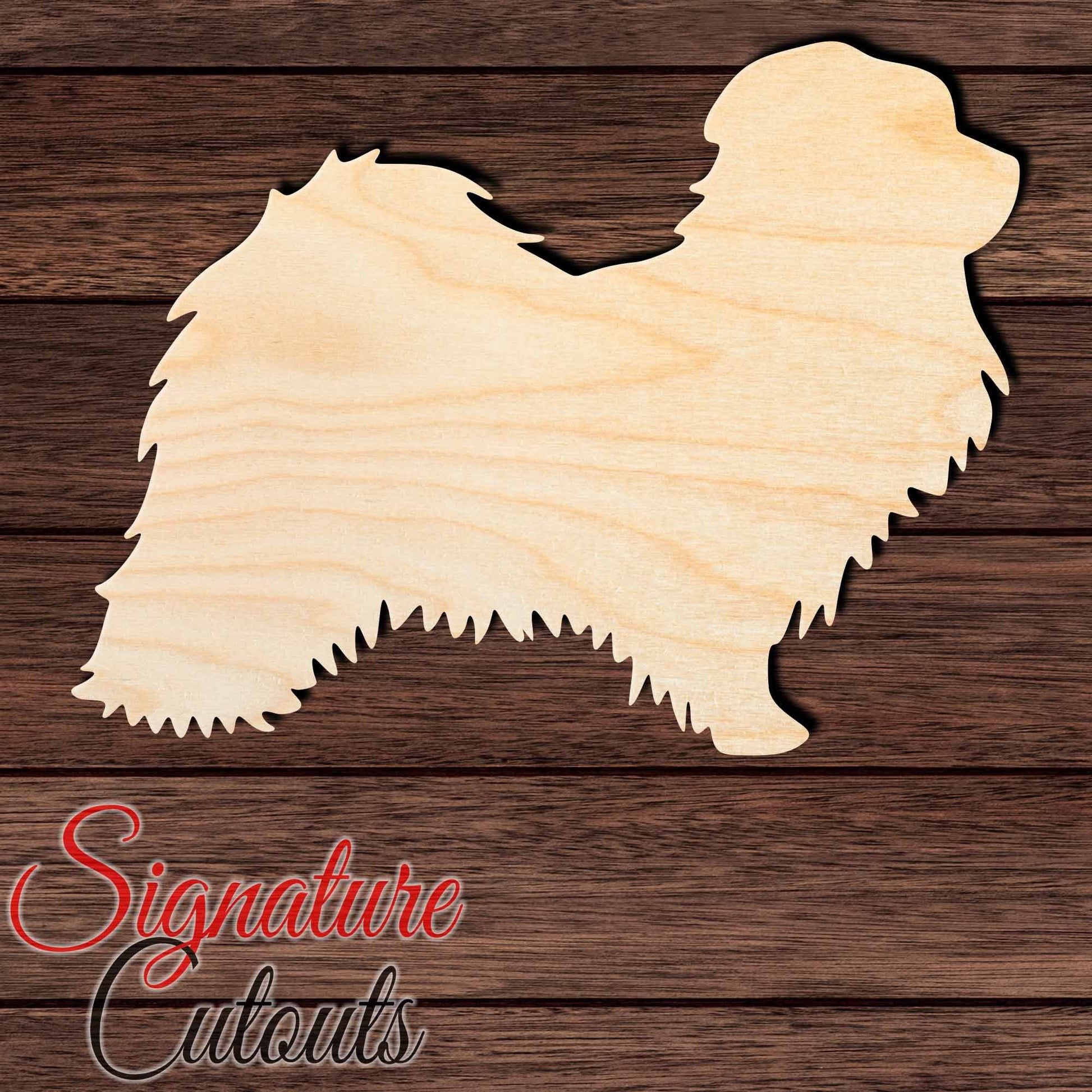 Havanese Shape Cutout in Wood, Acrylic or Acrylic Mirror - Signature Cutouts