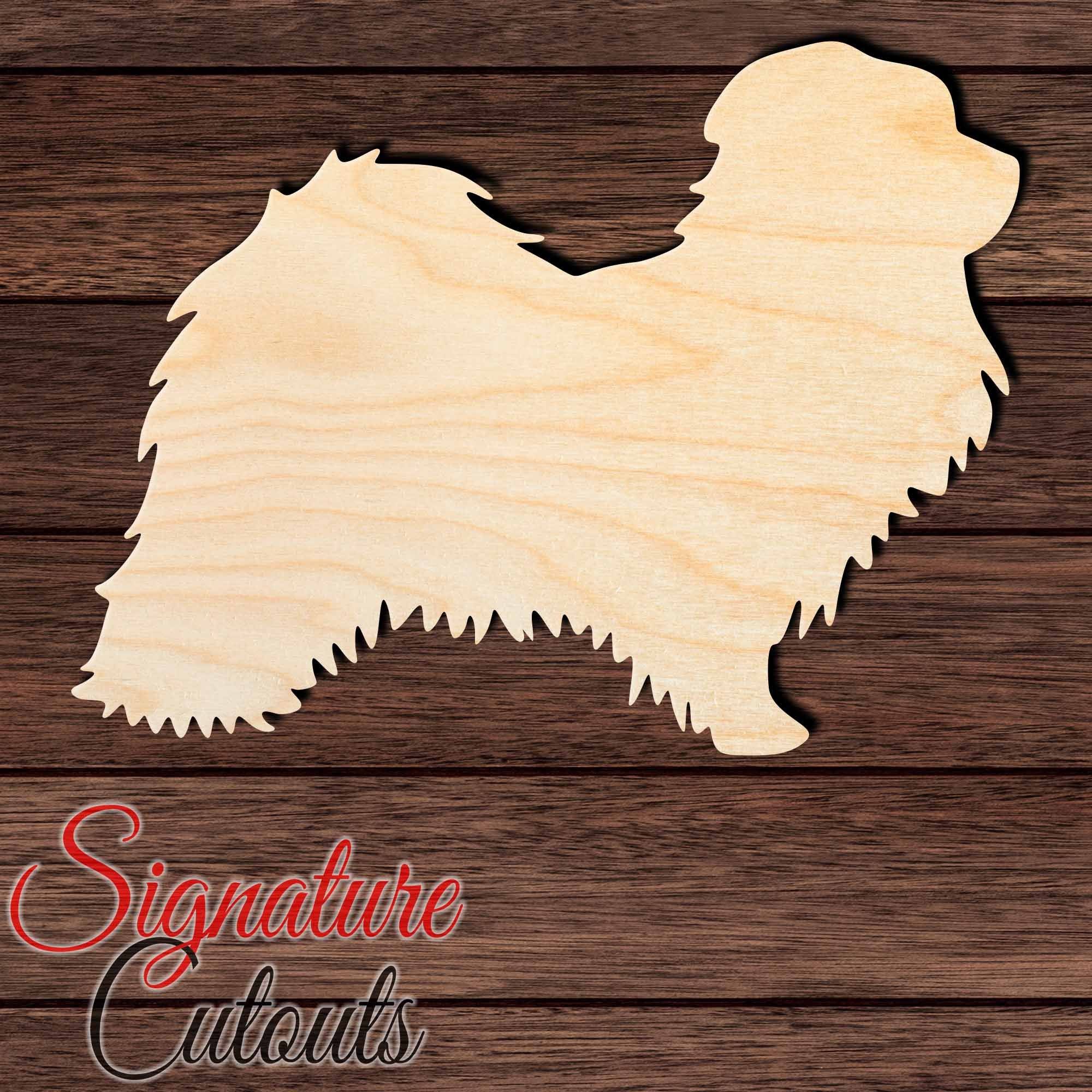 Havanese Shape Cutout in Wood, Acrylic or Acrylic Mirror - Signature Cutouts