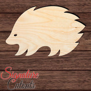 Hedgehog 001 Shape Cutout in Wood, Acrylic or Acrylic Mirror - Signature Cutouts