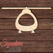 Helicopter 001 Shape Cutout in Wood, Acrylic or Acrylic Mirror - Signature Cutouts