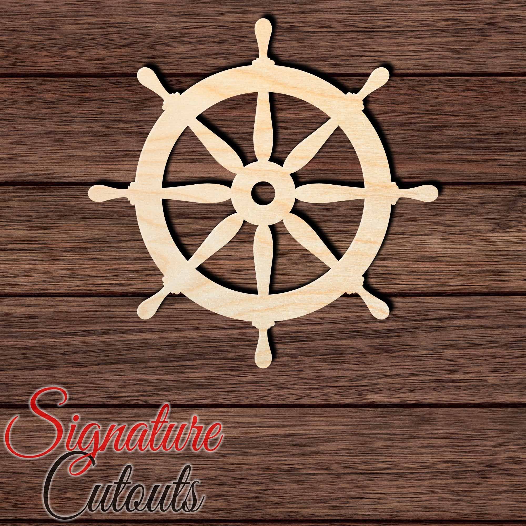 Helm 001 Shape Cutout in Wood, Acrylic or Acrylic Mirror - Signature Cutouts