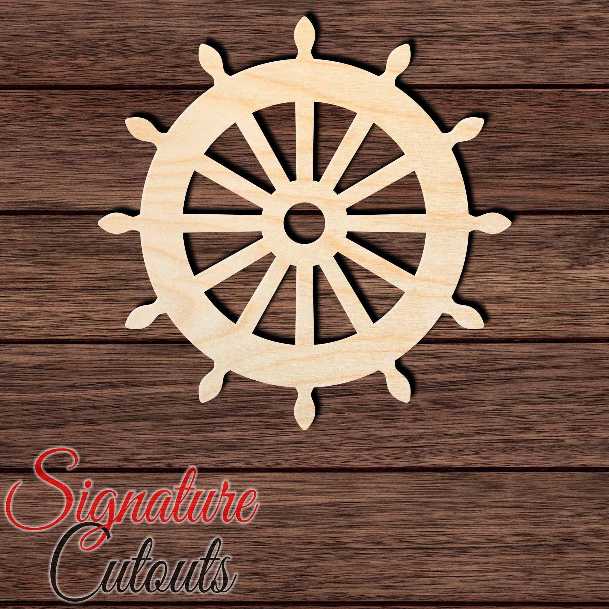 Helm 002 Shape Cutout in Wood, Acrylic or Acrylic Mirror - Signature Cutouts