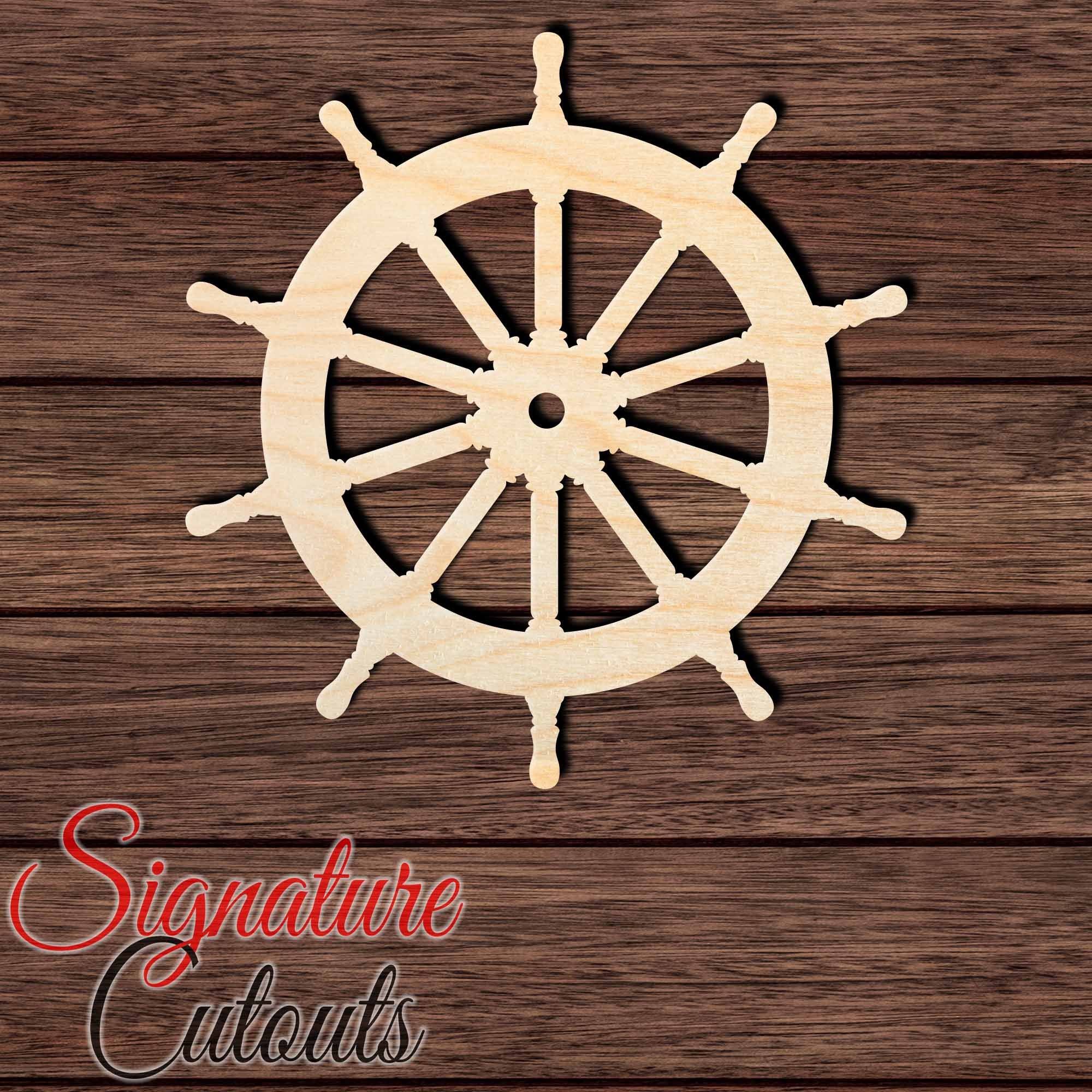 Helm 003 Shape Cutout in Wood, Acrylic or Acrylic Mirror - Signature Cutouts