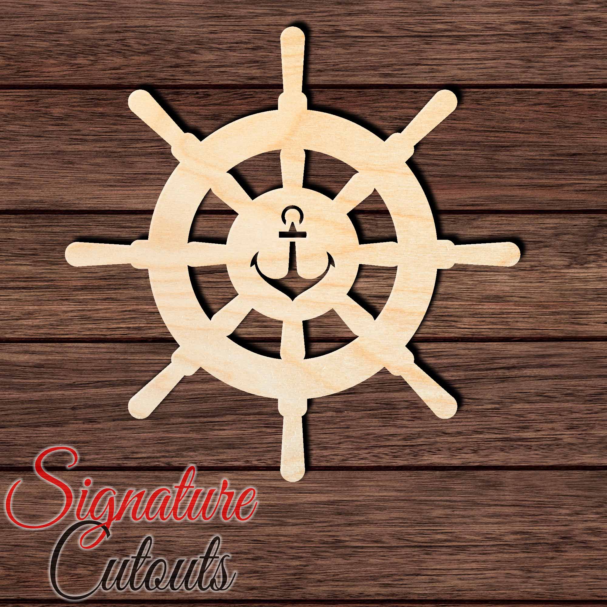 Helm 005 Shape Cutout in Wood, Acrylic or Acrylic Mirror - Signature Cutouts